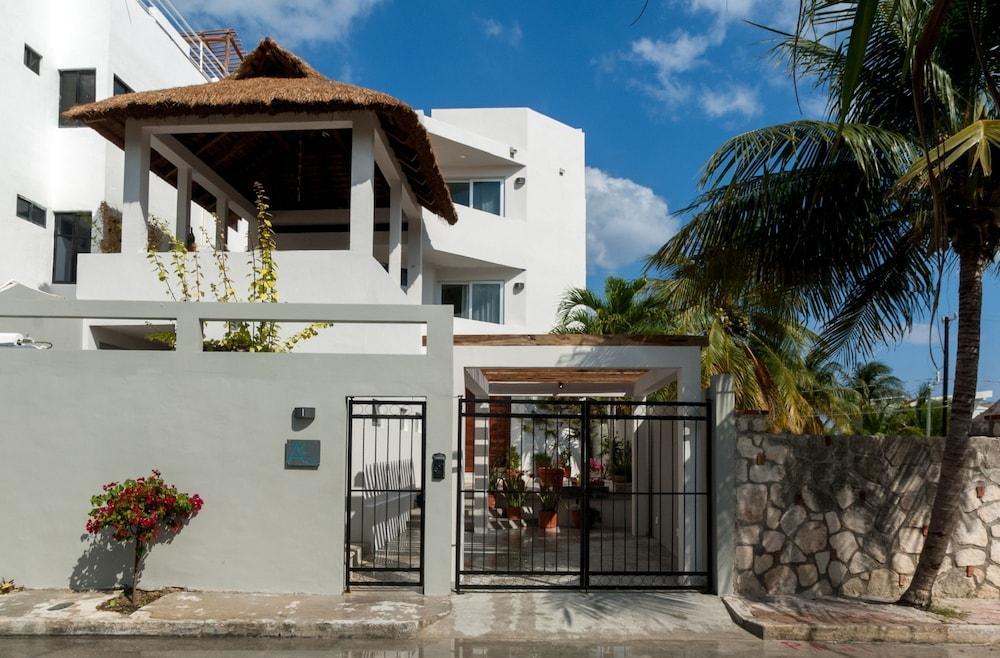 プエルト・モレロス Casa Agua Azulヴィラ エクステリア 写真
